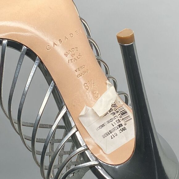 Casadei Multi-strap metallic leather sandals size 6.5 - Picture 11 of 11